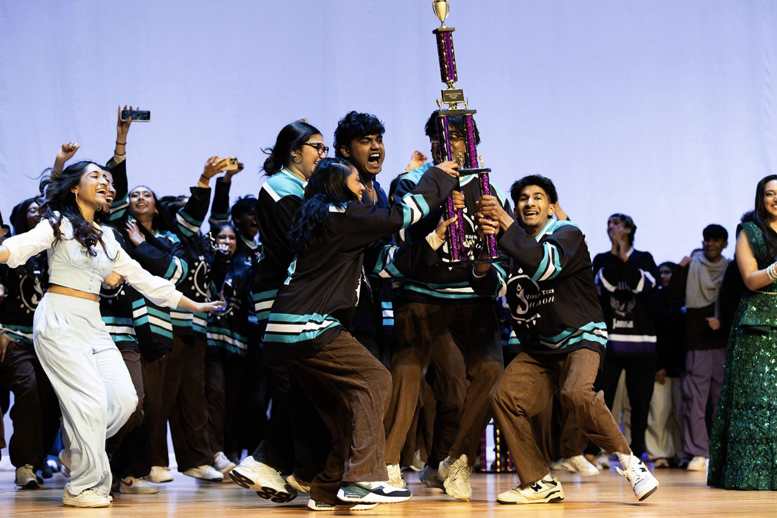 Chak De C'ville afterparty trophy celebration
